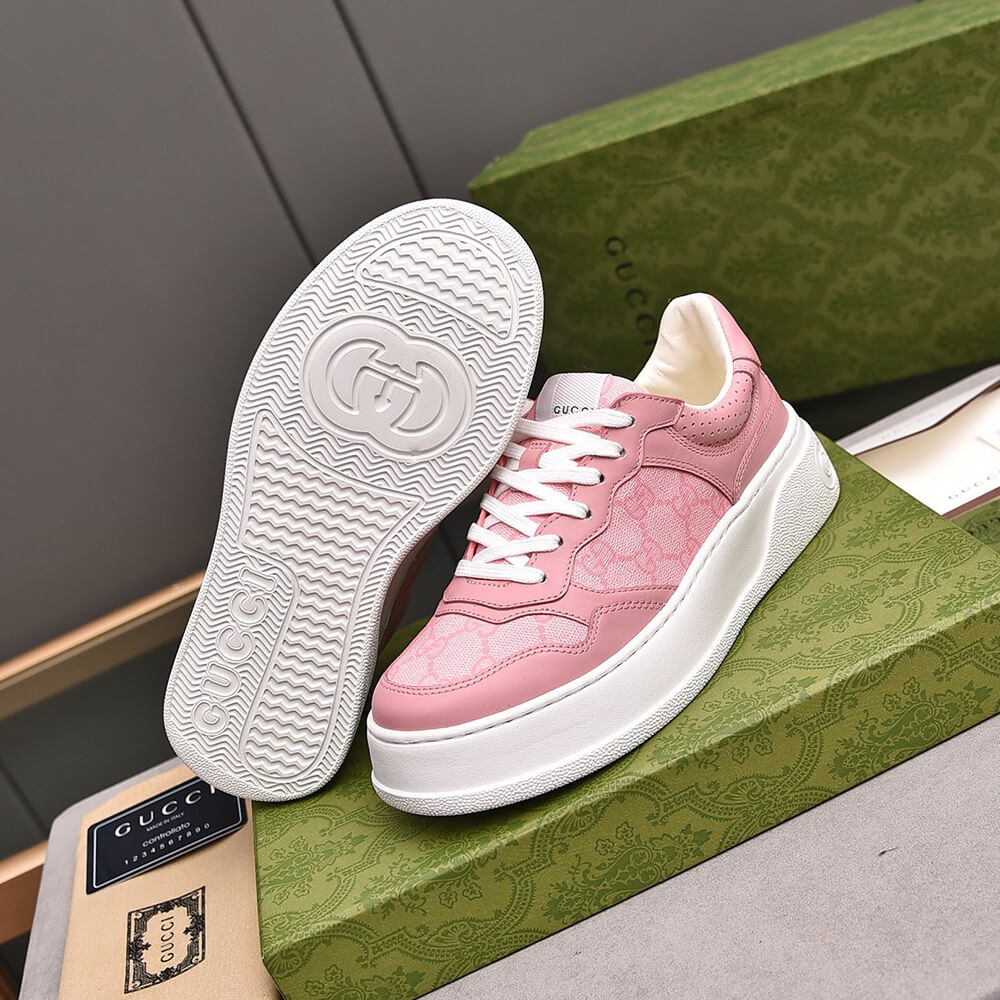 Gvc*1 Chunky B leather sneakers