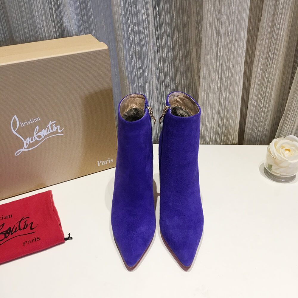 Chr1st1an Louboutin Suede Ankle Boots