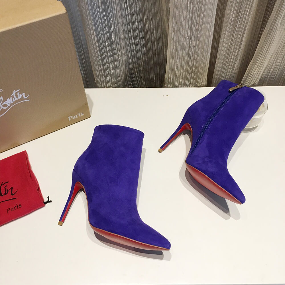 Chr1st1an Louboutin Suede Ankle Boots