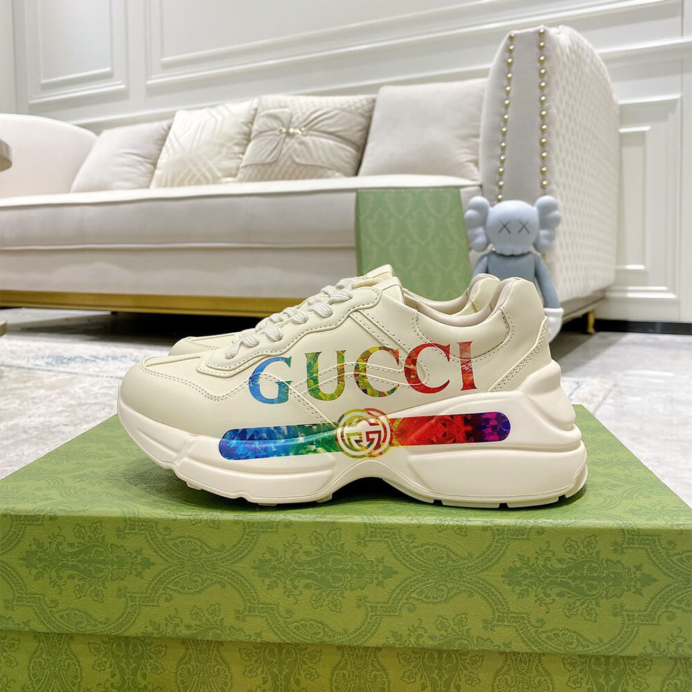 Rhyton sneaker with Gvc*1 print