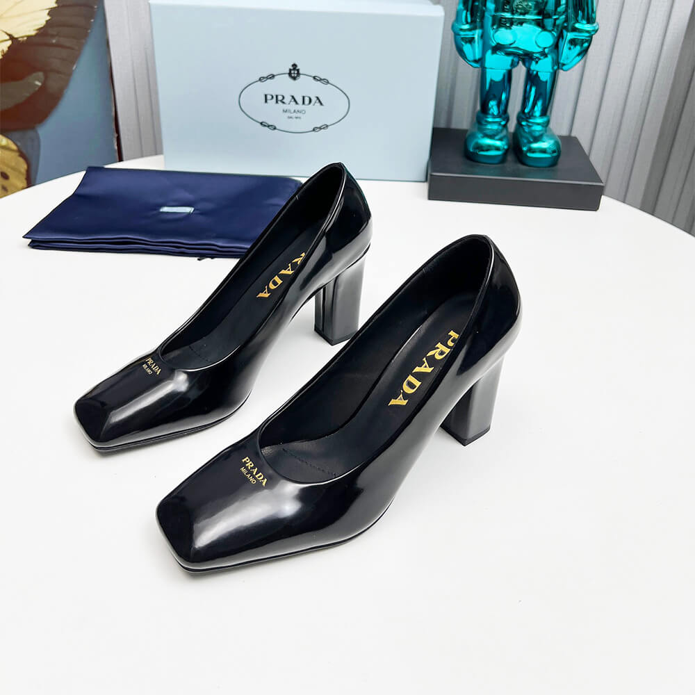 Pra*a Patent Leather Pumps 85mm