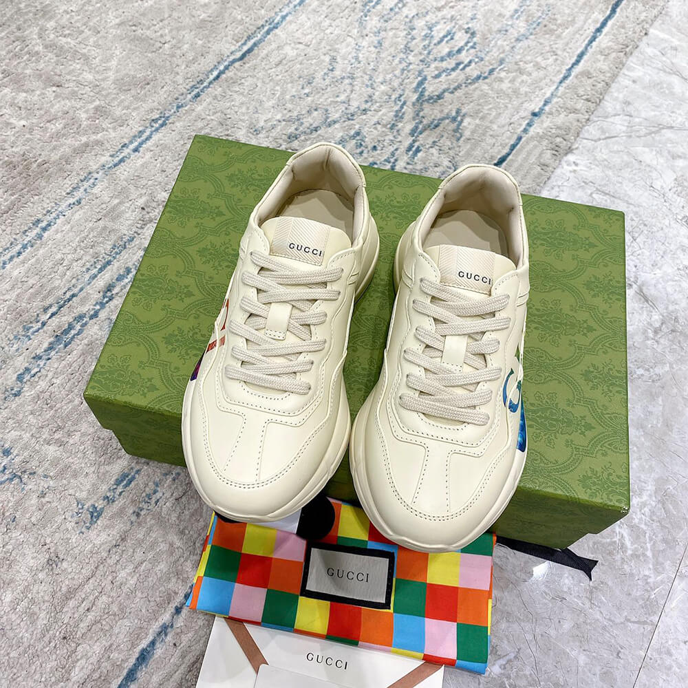Rhyton sneaker with Gvc*1 print