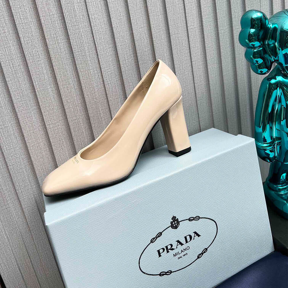 Pra*a Patent Leather Pumps 85mm
