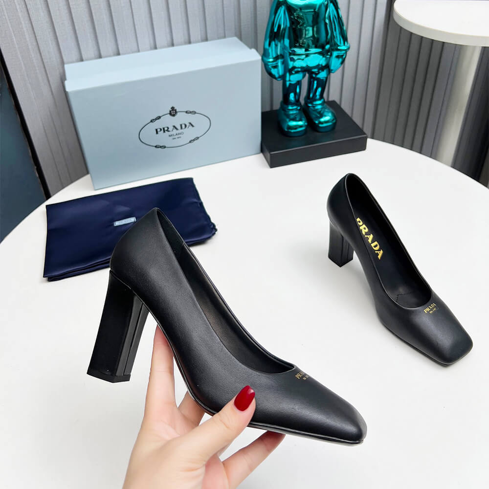 Pra*a Leather Pumps 85 mm