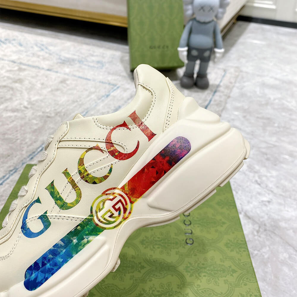 Rhyton sneaker with Gvc*1 print