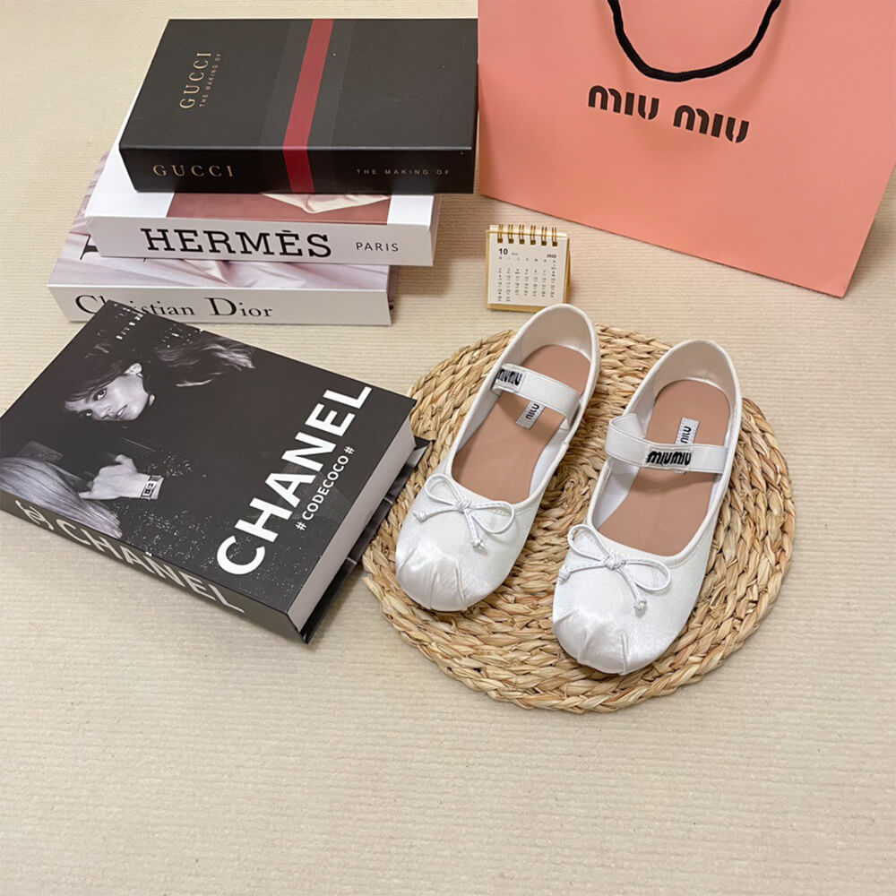 M1um1u Satin ballerinas