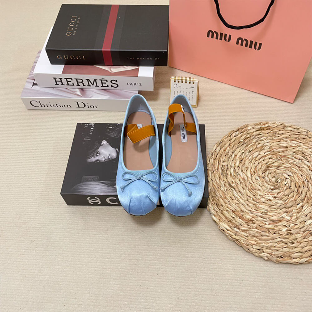 M1um1u Satin ballerinas