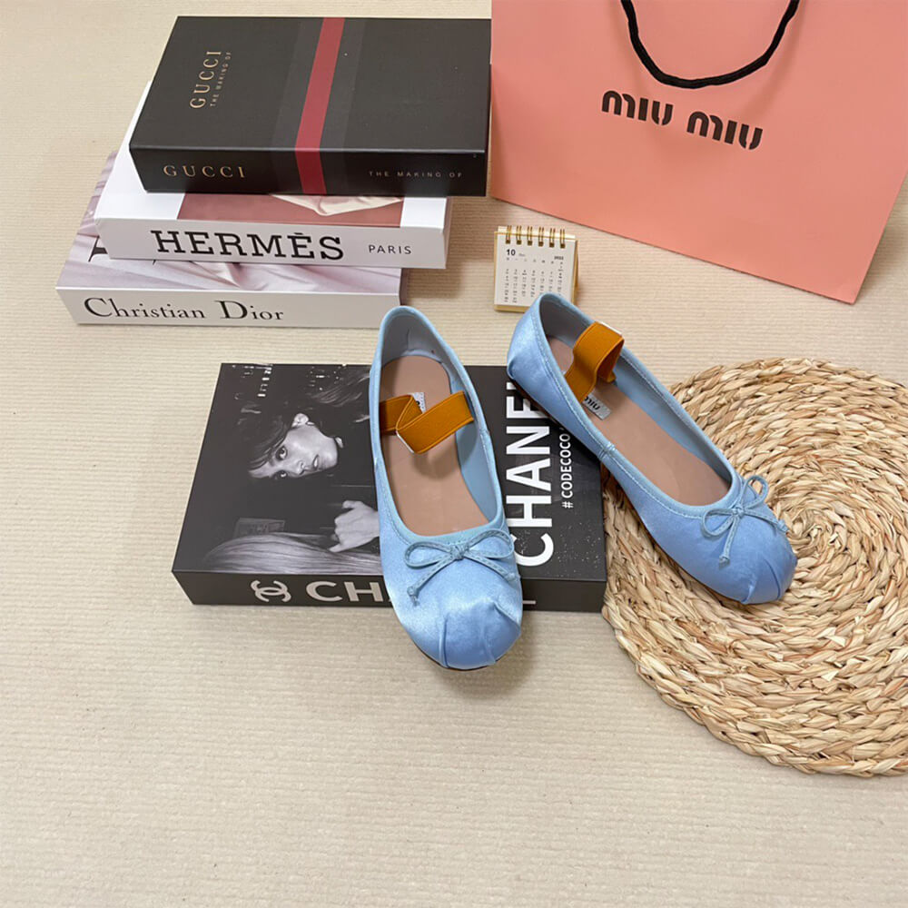 M1um1u Satin ballerinas