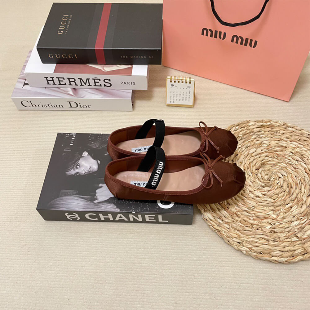 M1um1u Satin ballerinas