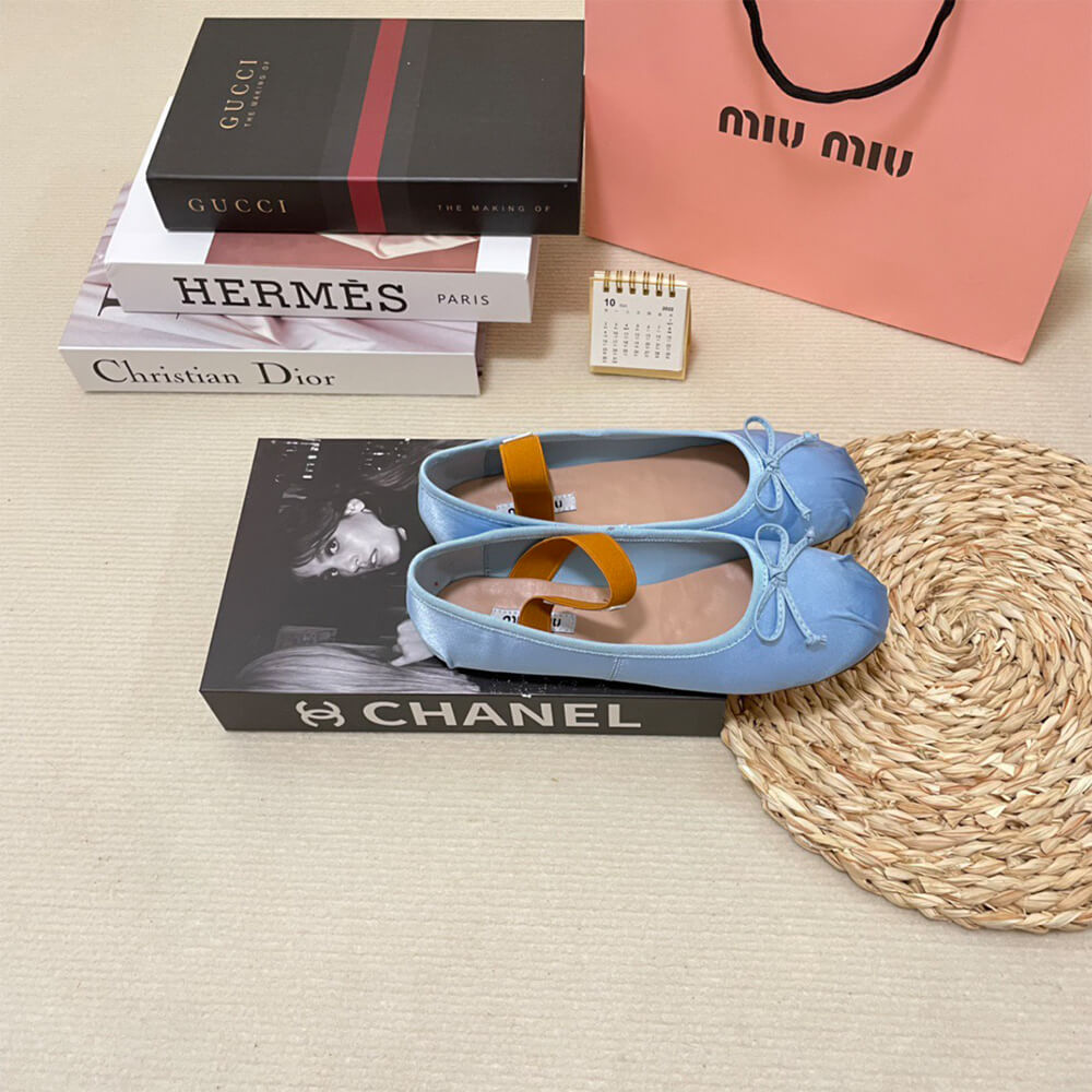 M1um1u Satin ballerinas