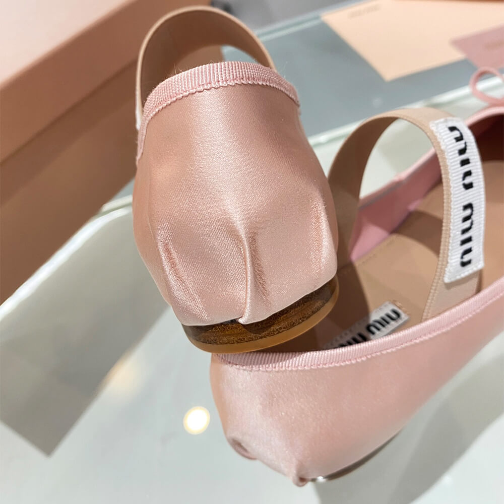 M1um1u Satin ballerinas