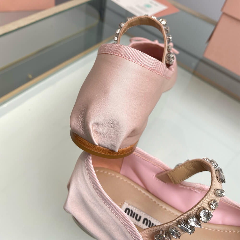 M1um1u Satin ballerinas