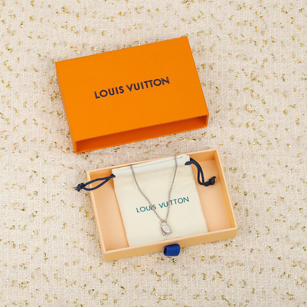 LV Silver Lockit pendant