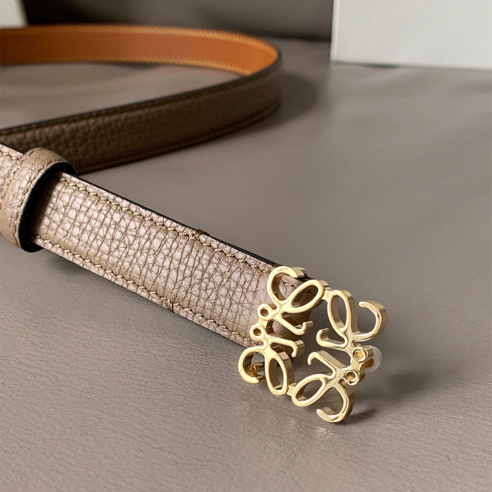 L0ew* Anagram belt in pebble grain calfskin 20mm
