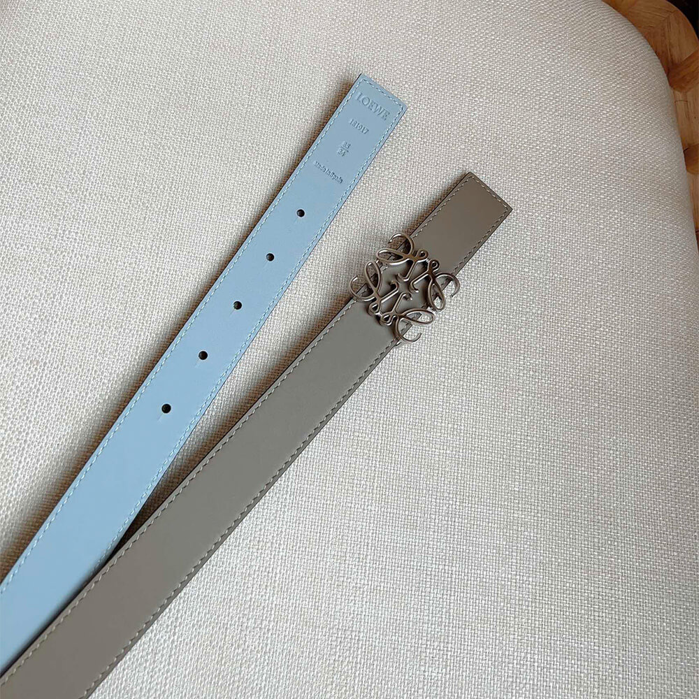 L0ew* Reversible Anagram belt in smooth calfskin 28mm