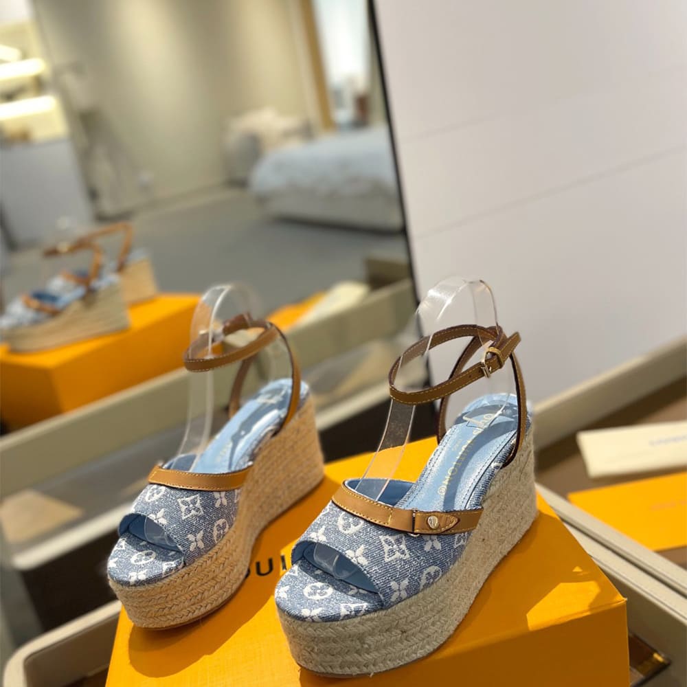 LV Helios Wedge Sandal