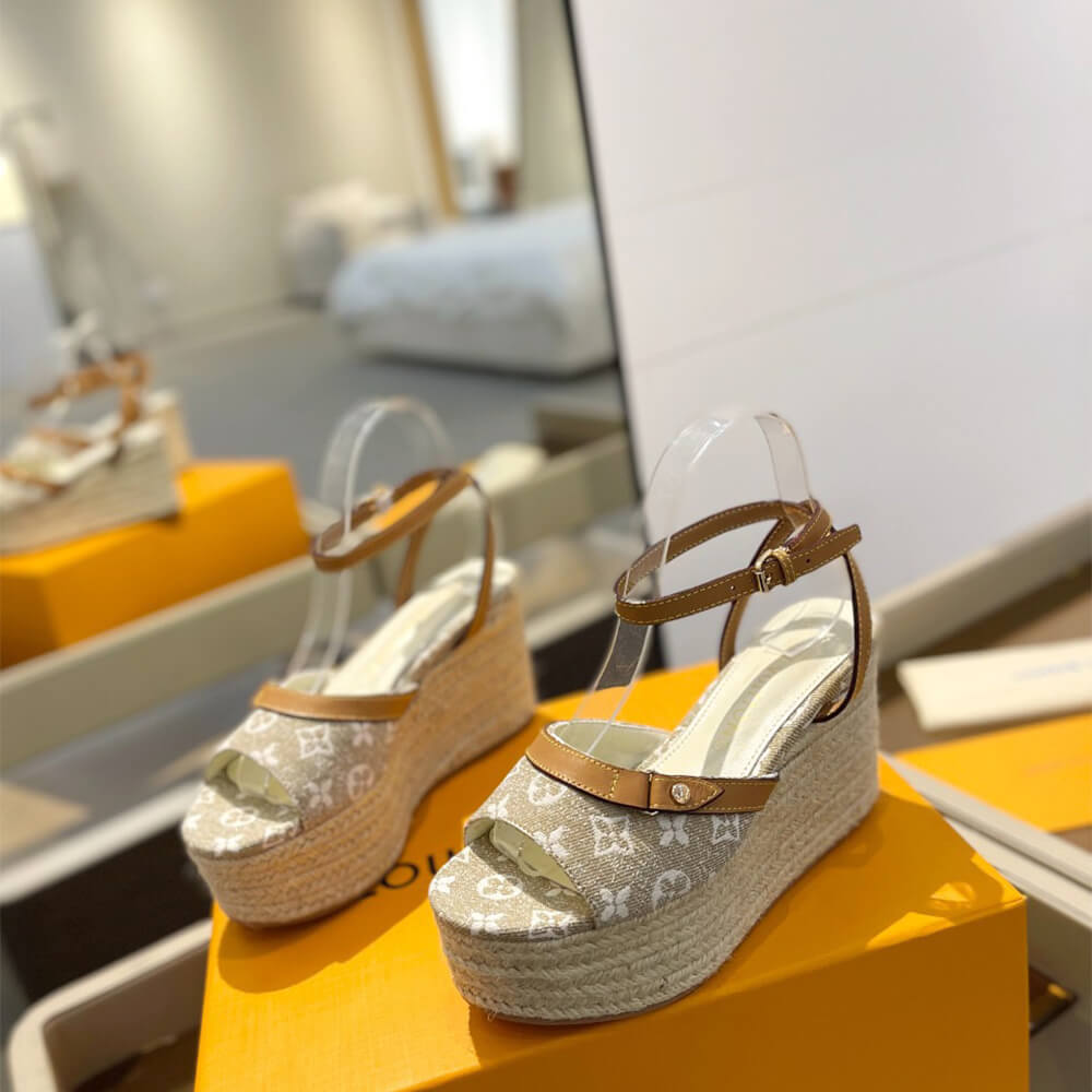 LV Helios Wedge Sandal