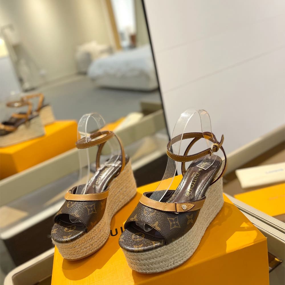 LV Helios Wedge Sandal