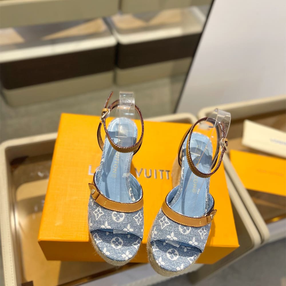 LV Helios Wedge Sandal