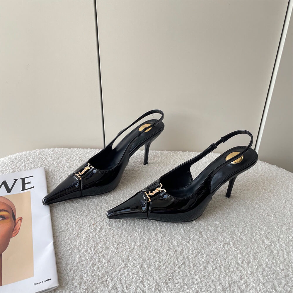 Y51 Babylone Breteuil Slingback Pumps in Patent Leather