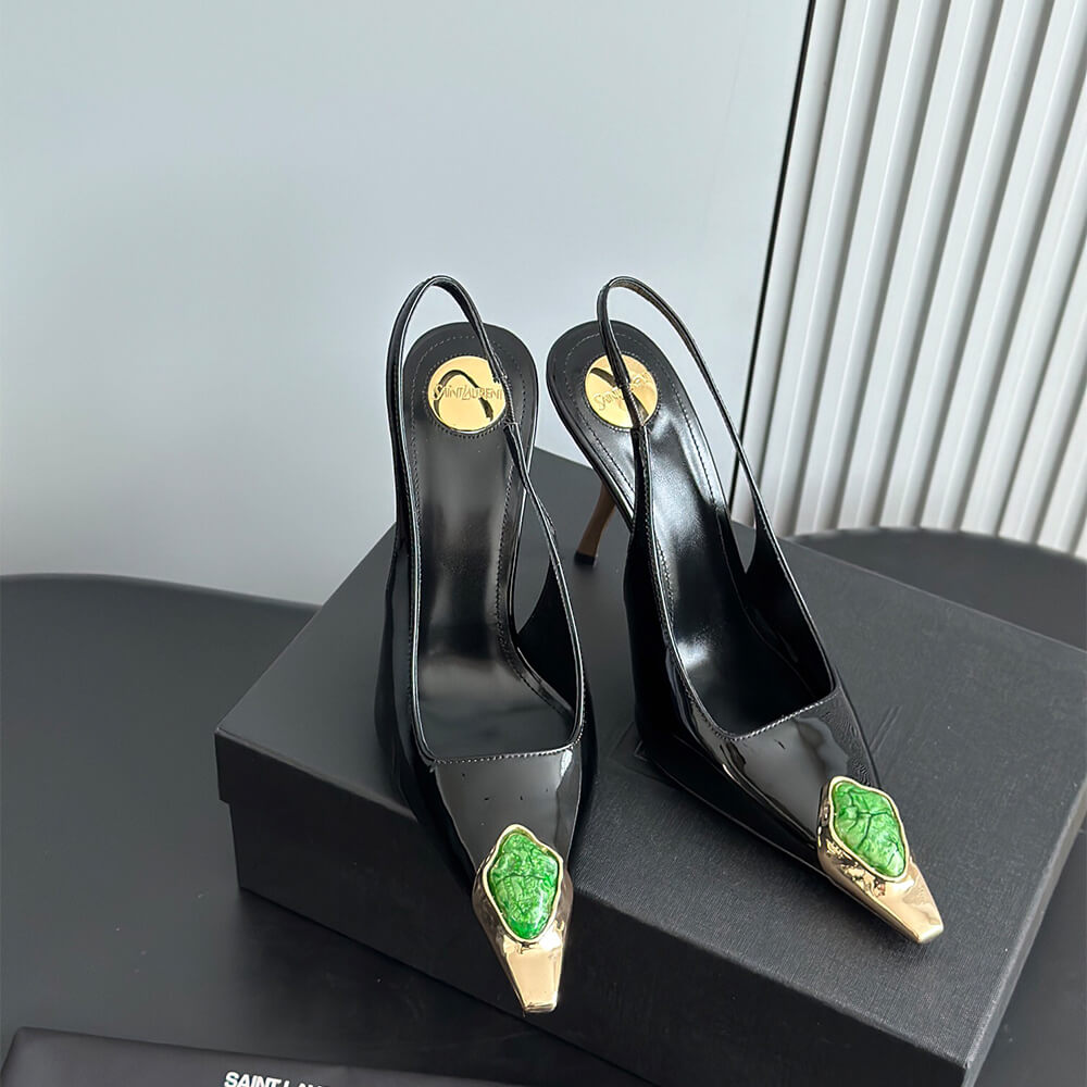 Y51 Loulou Slingback Pumps in Patent Leather