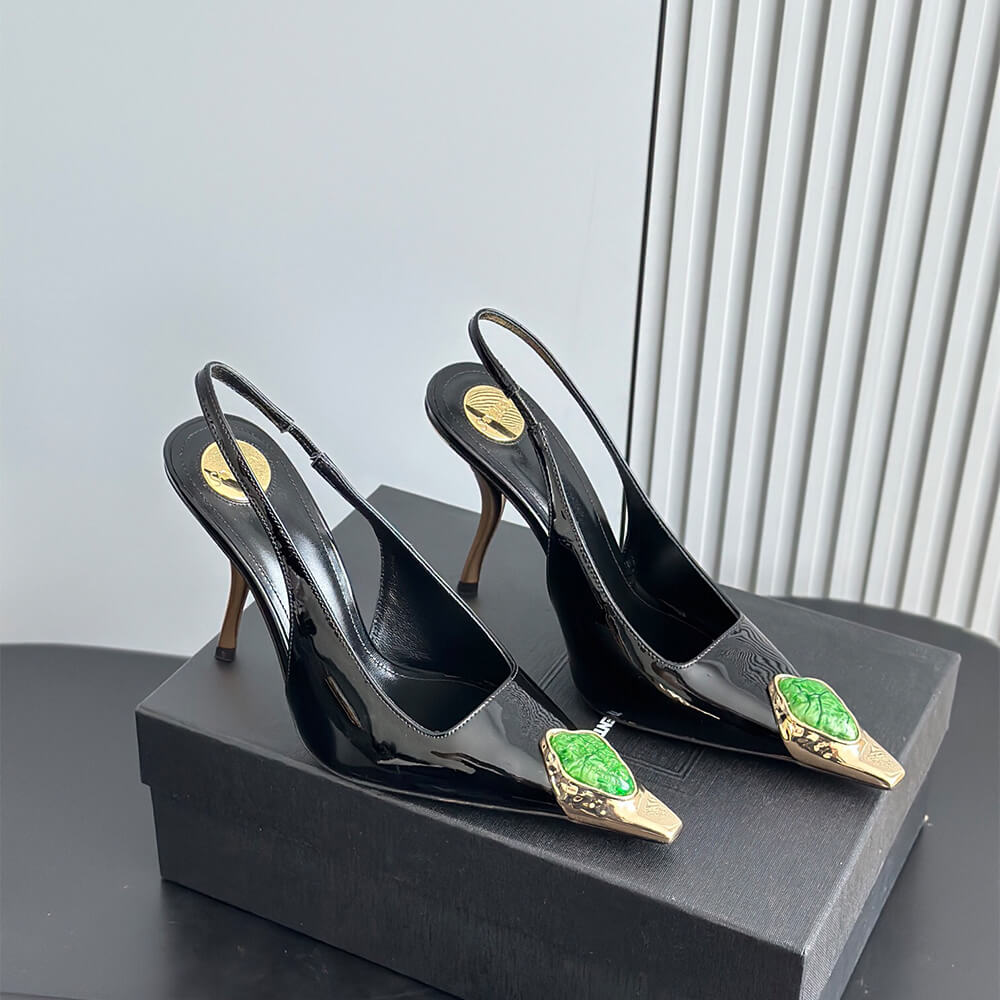 Y51 Loulou Slingback Pumps in Patent Leather