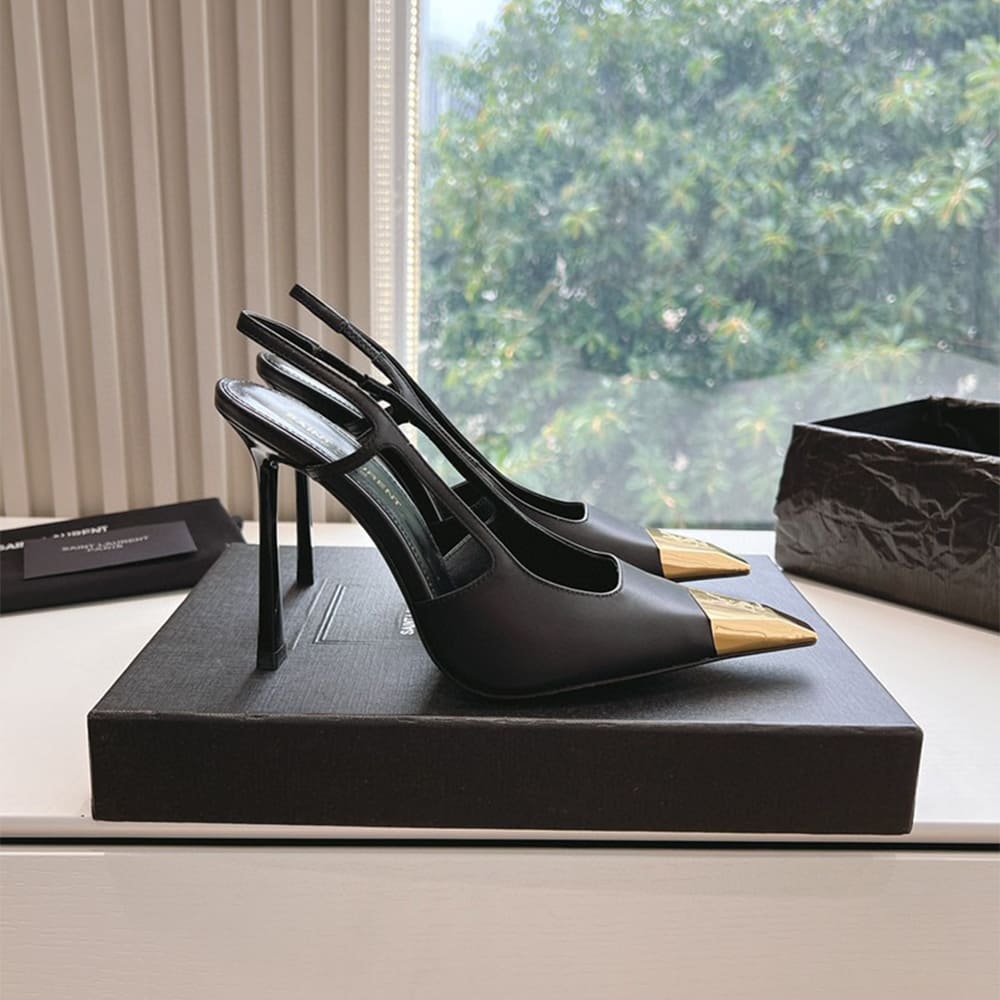 Y51 Jeanne Slingback Pumps in Smooth Leather