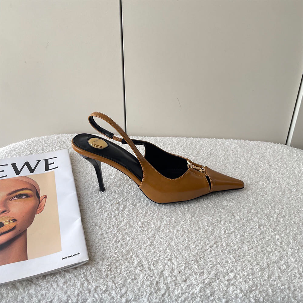 Y51 Babylone Breteuil Slingback Pumps in Patent Leather