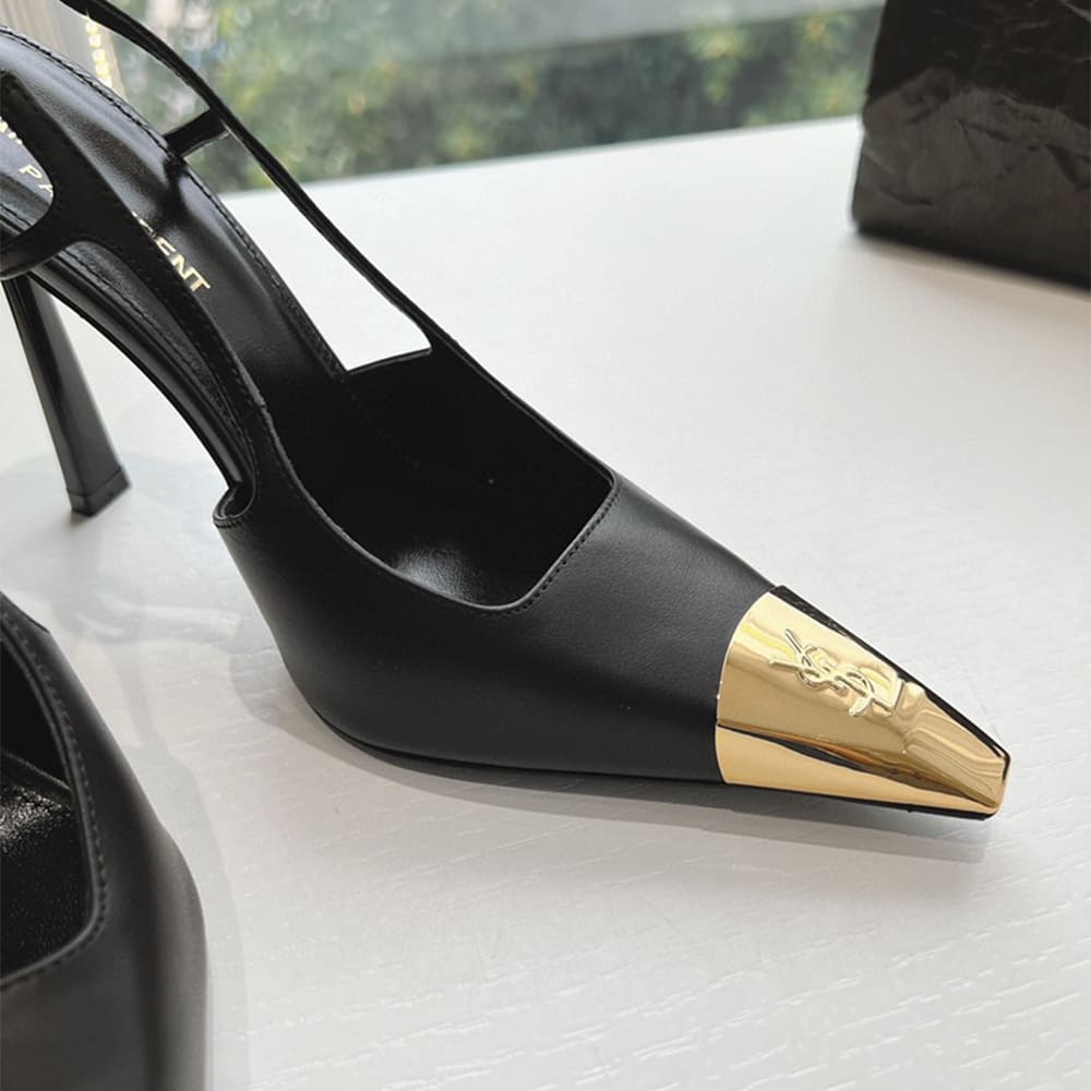 Y51 Jeanne Slingback Pumps in Smooth Leather
