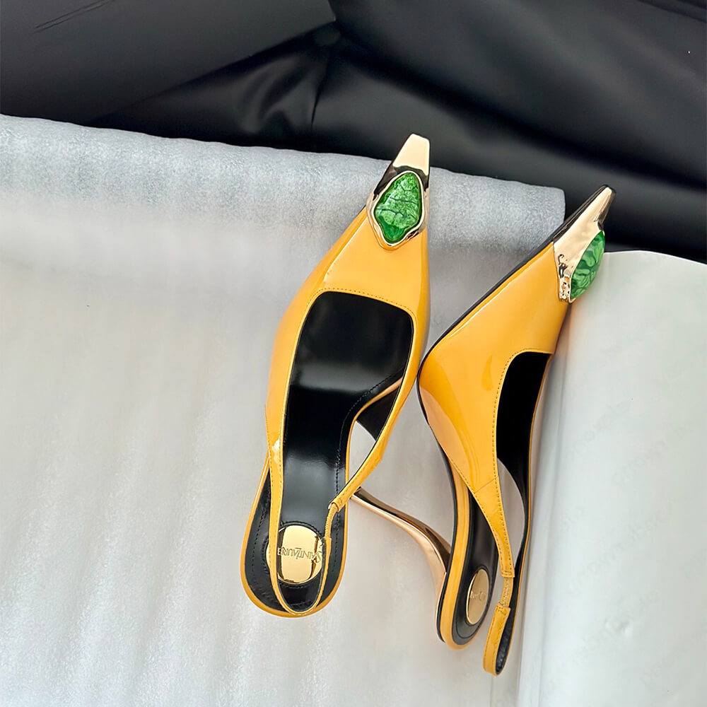Y51 Loulou Slingback Pumps in Patent Leather