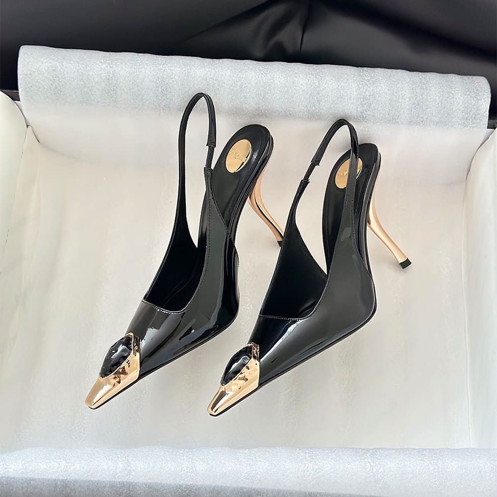 Y51 Loulou Slingback Pumps in Patent Leather