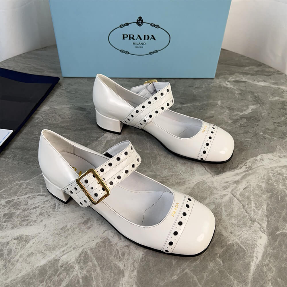 Pra*a Patent leather Mary Jane pumps
