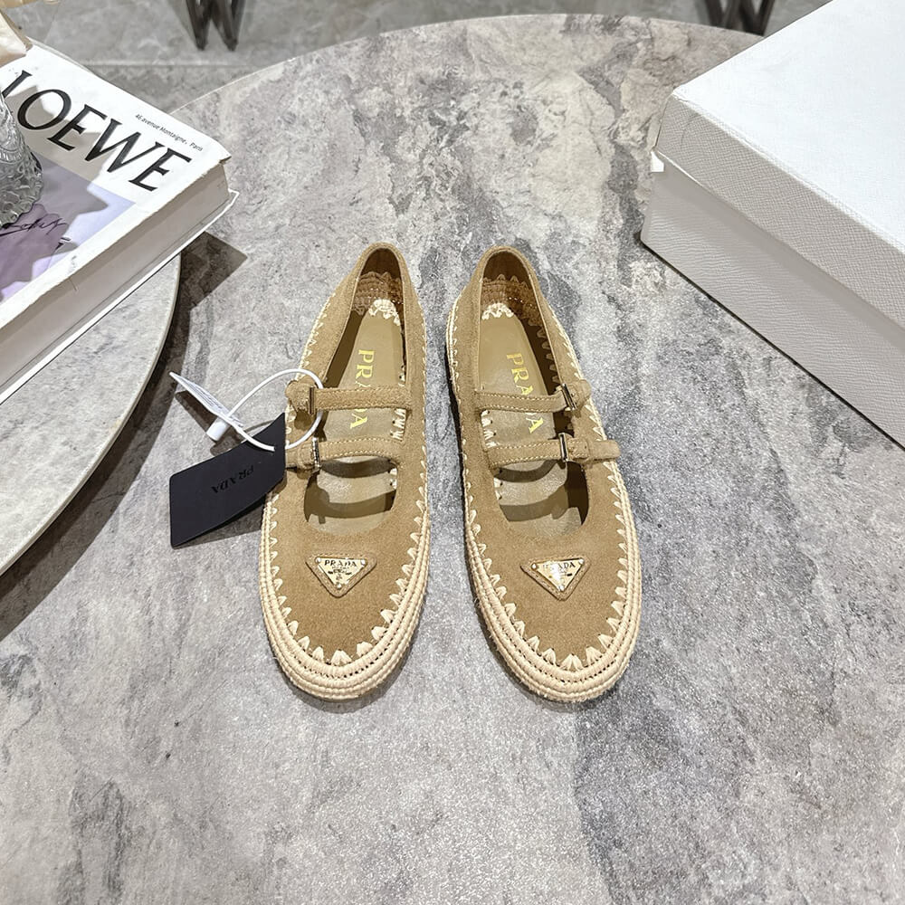 Pra*a Suede ballerinas