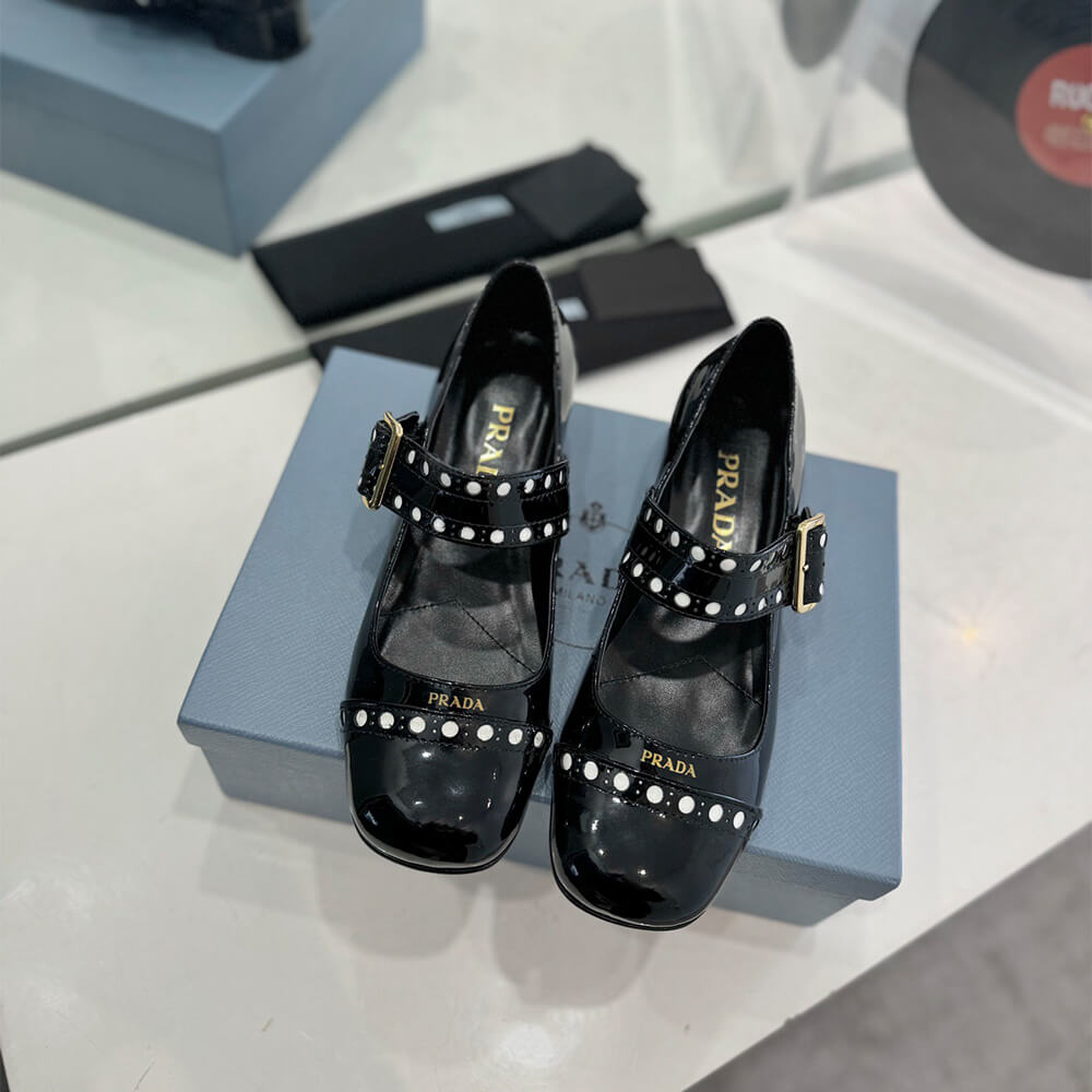 Pra*a Patent leather Mary Jane pumps