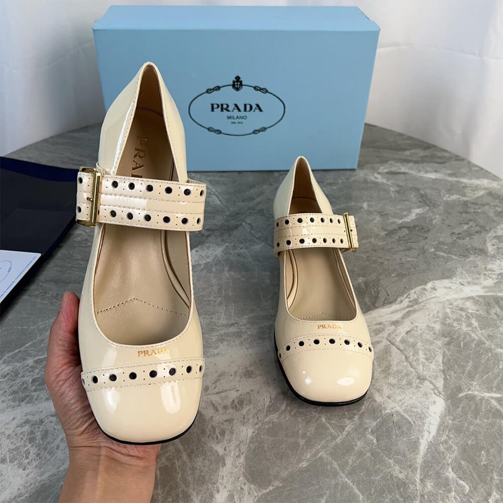 Pra*a Patent leather Mary Jane pumps