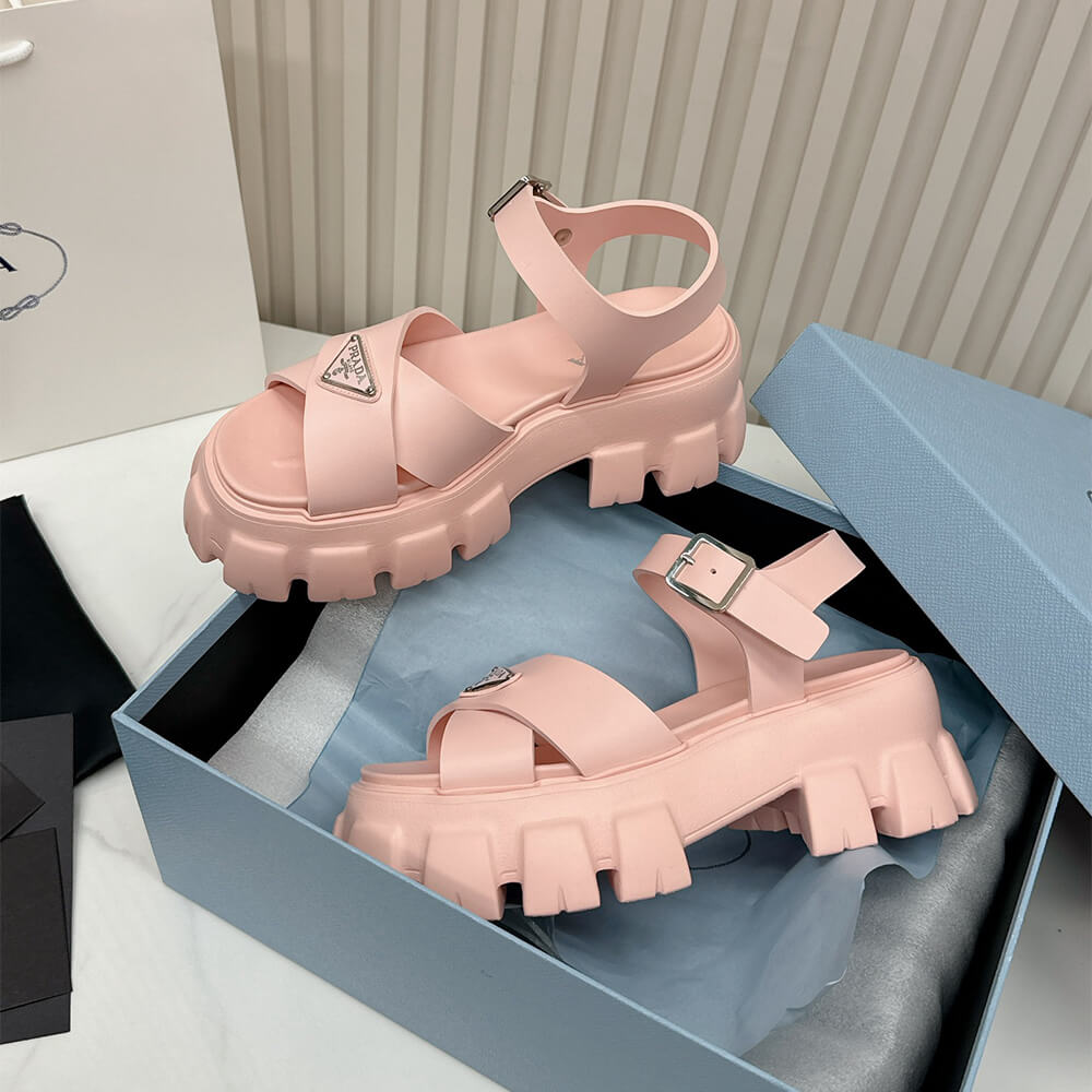 Pra*a Monolith rubber sandals