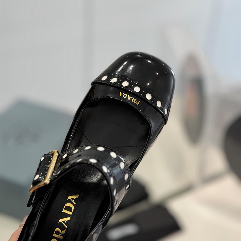 Pra*a Patent leather Mary Jane pumps