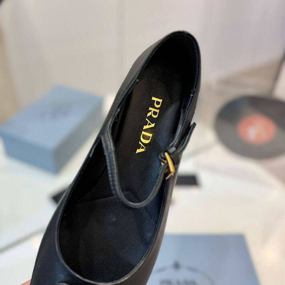 Pra*a Nappa leather ballerinas
