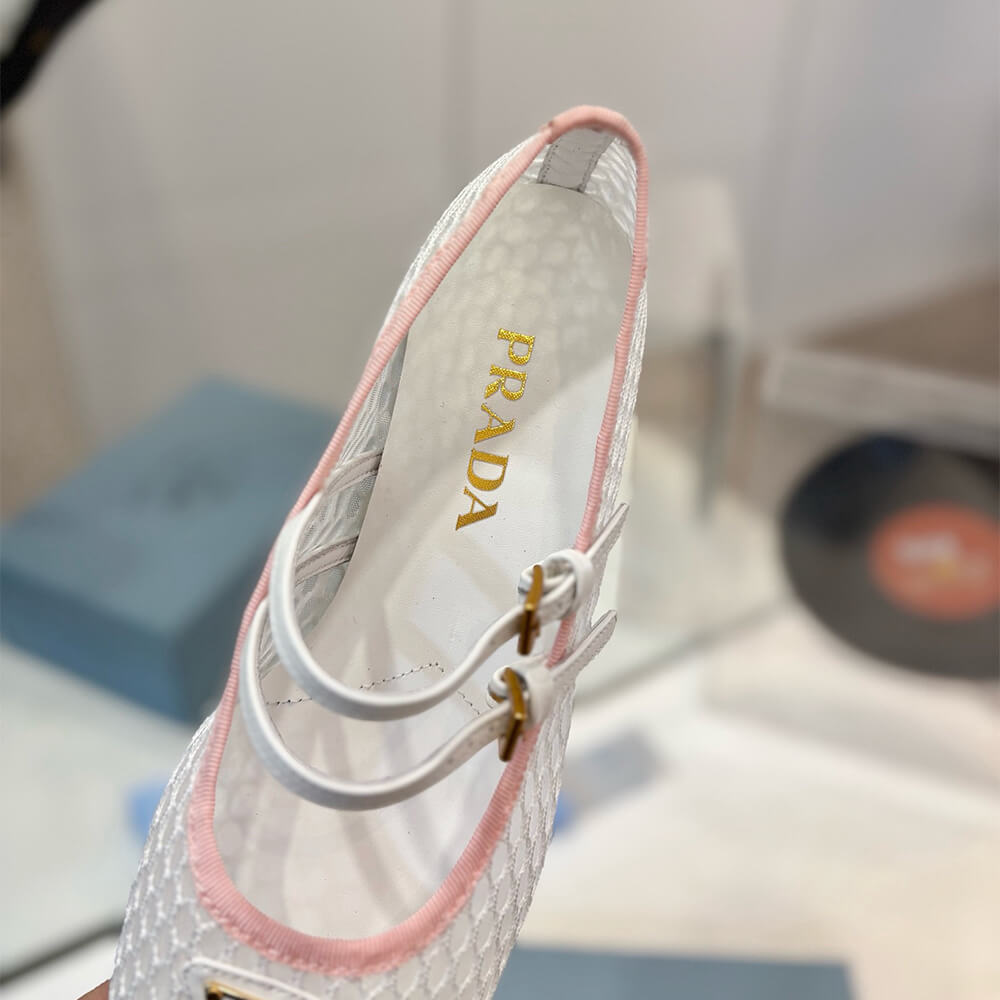 Pra*a Mesh fabric ballerinas