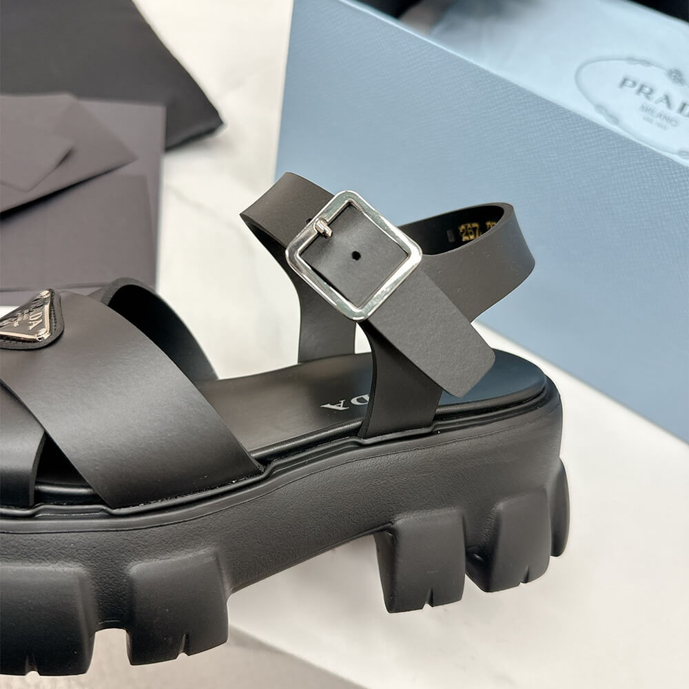 Pra*a Monolith rubber sandals