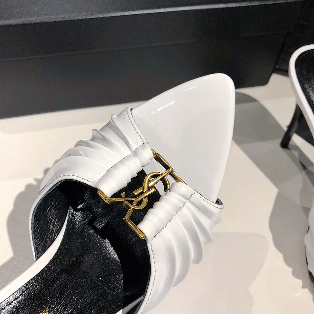 Y51  BABYLONE MULES IN SMOOTH LEATHER