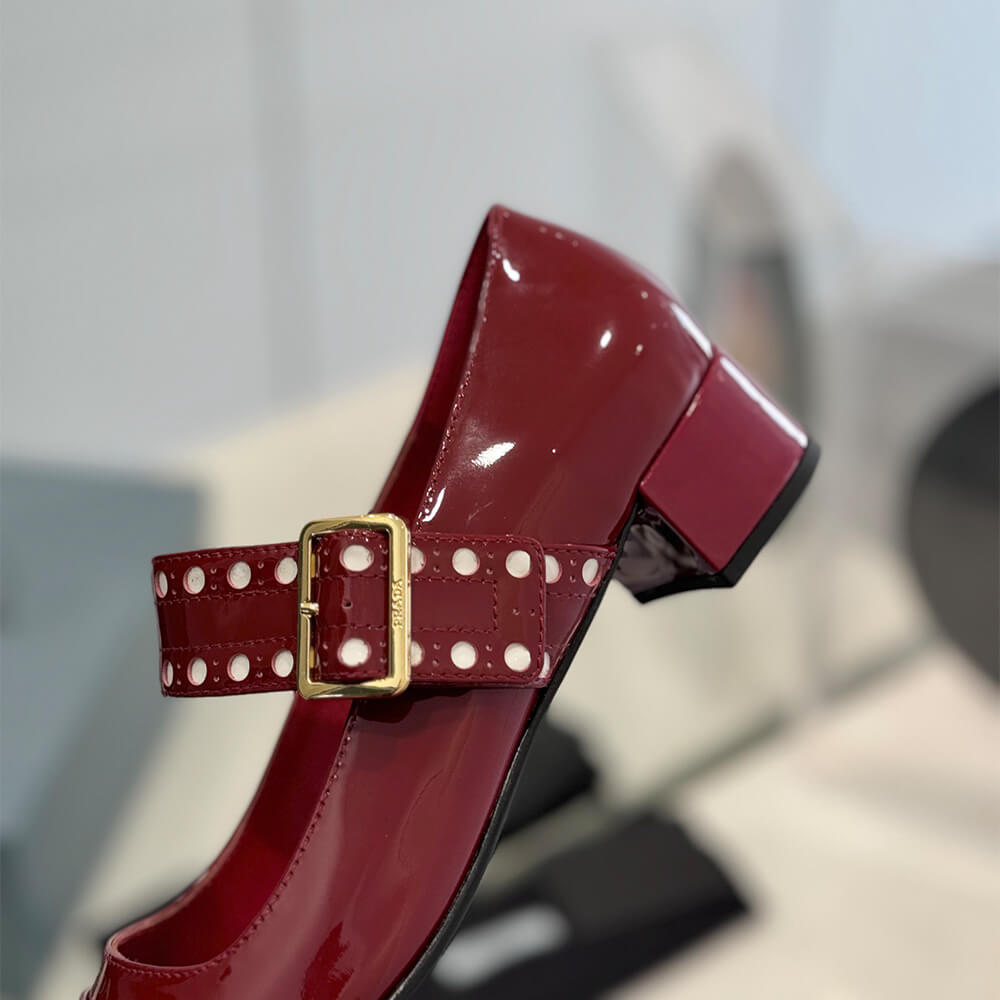 Pra*a Patent leather Mary Jane pumps