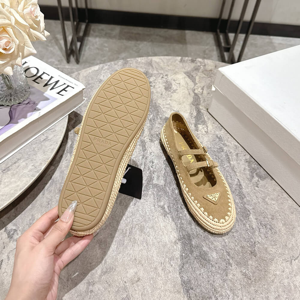 Pra*a Suede ballerinas