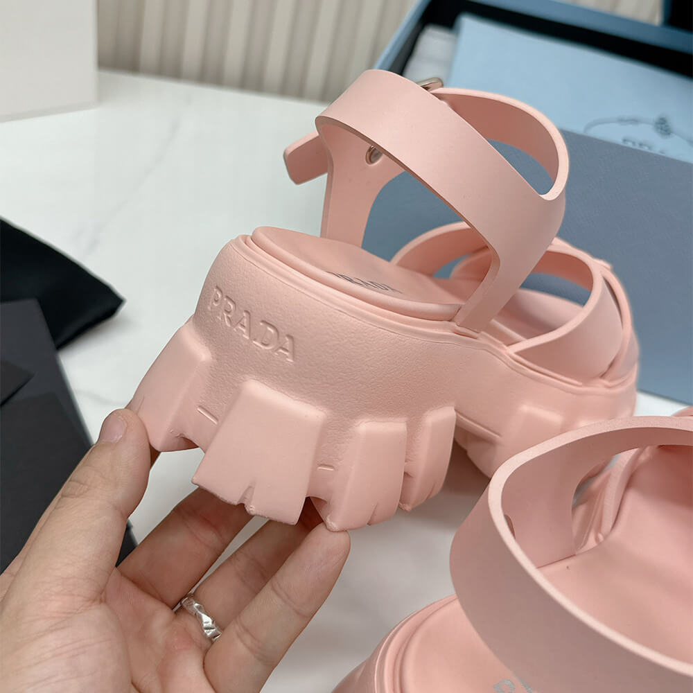 Pra*a Monolith rubber sandals