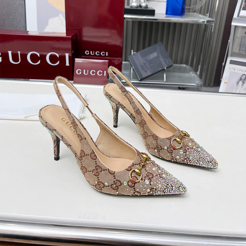 Gvc*1 Women’s slingback pump with crystal Horsebit