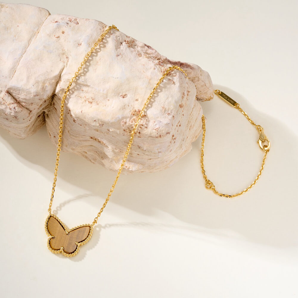 V*n Cl**f & Arpels Lucky Alhambra butterfly pendant