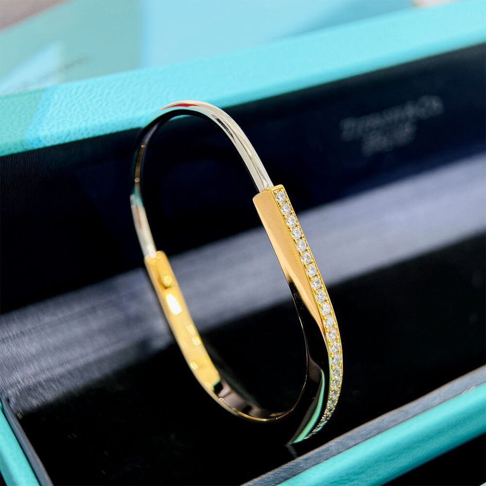 T*f*ny Lock Narrow Bangle