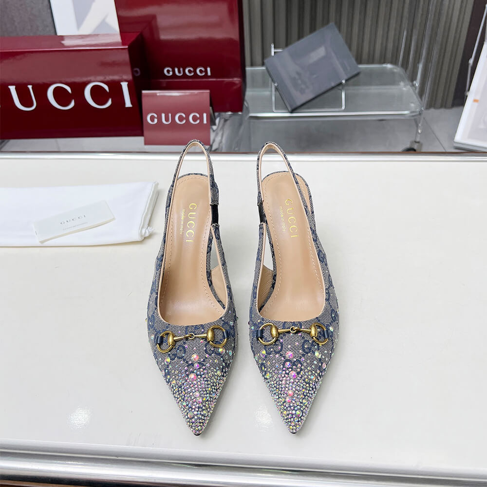 Gvc*1 Women’s slingback pump with crystal Horsebit