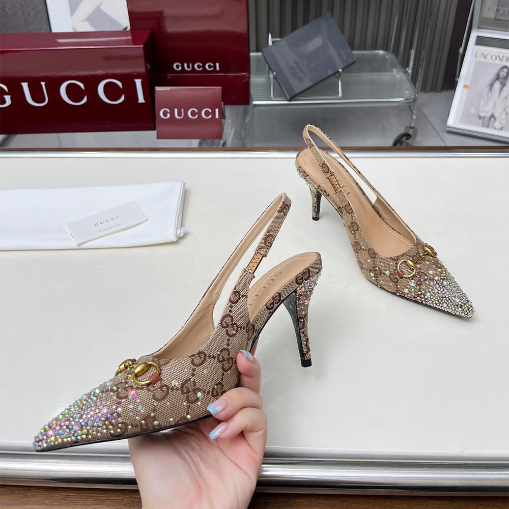 Gvc*1 Women’s slingback pump with crystal Horsebit
