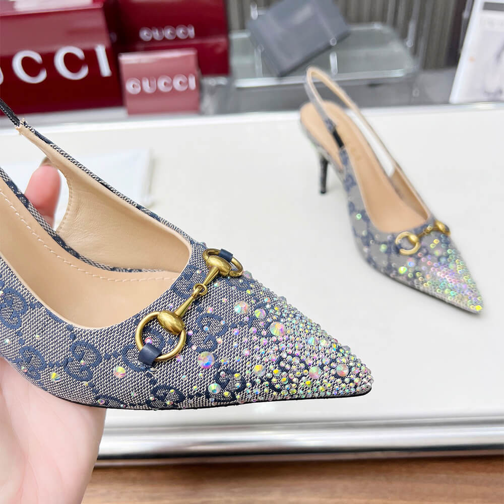 Gvc*1 Women’s slingback pump with crystal Horsebit